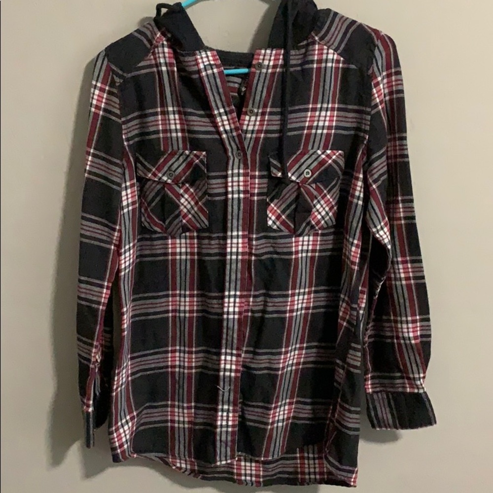 TILLYS flannel hoodie